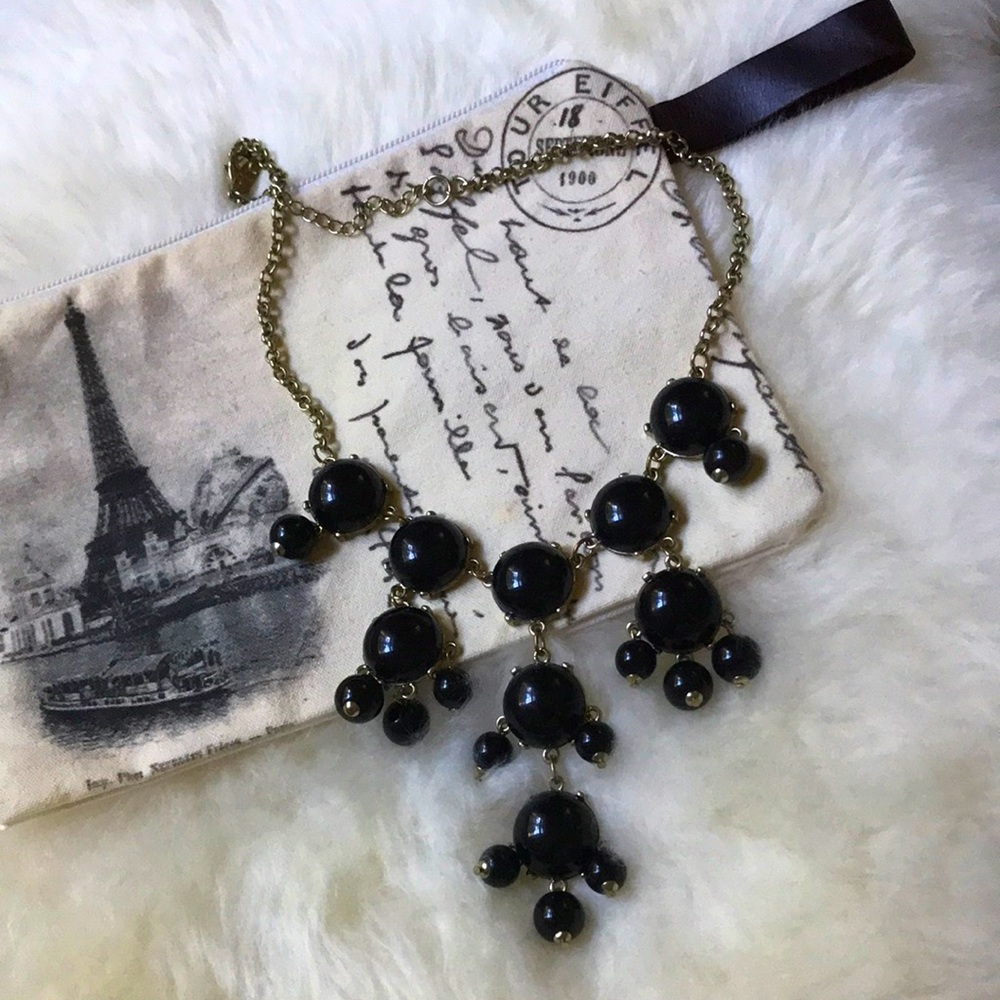 Black Bead Statement Necklace💥3/$25